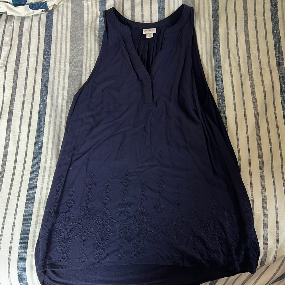Blue dress tank